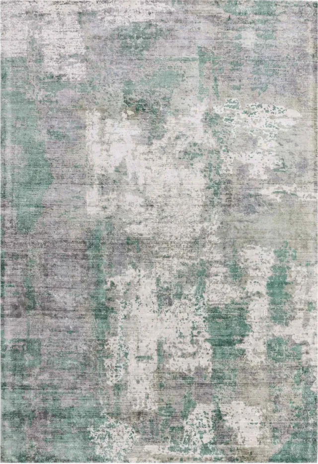 Eazy Living Easy Living - Gatsby-Green Vloerkleed - Rechthoek - Laagpolig Tapijt - Industrieel - Grijs, Groen