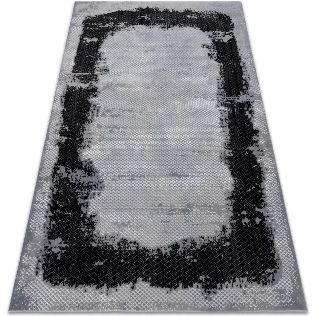 RUGSX Kleden Rugsx Tapijt CORE A004 Kader, schaduw - structureel, 160x220 cm Zwart
