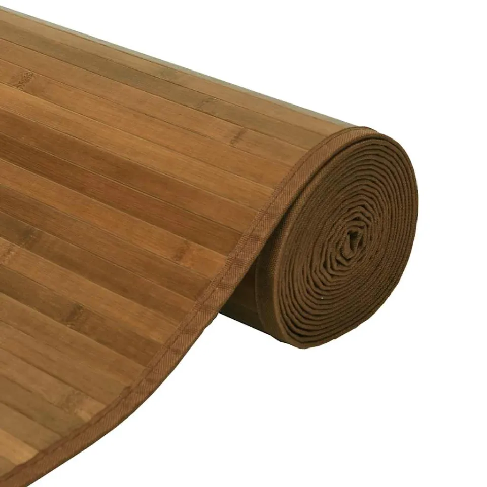 vidaXL Vloerkleed rechthoekig 70x100 cm bamboe bruin, foto 3