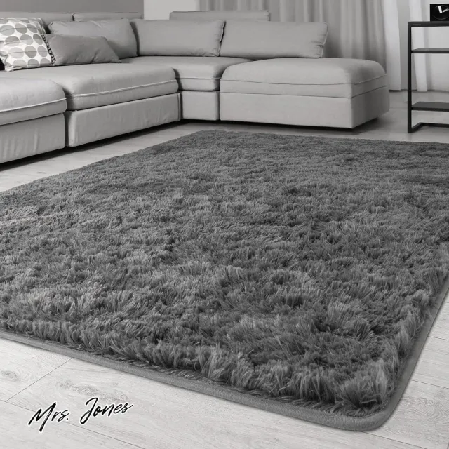 Mrs. Jones Signature Loom Pluizig Ruig Vloerkleed - Zacht Pluizige Fluweel Tapijten voor Slaapkamer en Kinderkamer - Antislip Onderkant - Zacht Pluizig Vloerkleed Binnentapijt - 160 x 230 cm - 6ft . multi-color