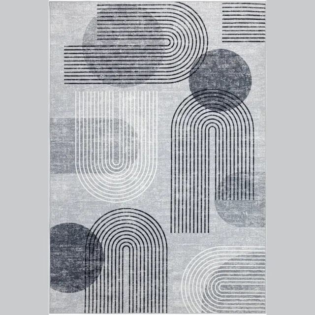 Meghan Lalee Vloerkleed Avantgarde 101 grijs – 160 x 230 cm – 100% polyester, machinegeweven