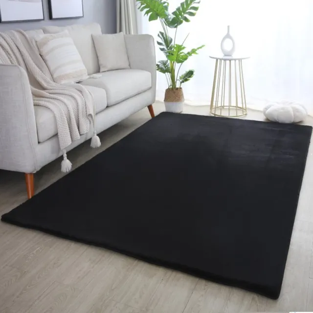 TapisTrend Designer tapijt Zwart 80x150 cm Binnenkleed, katoen, voor de woonkamer, modern design, slijtvast en duurzaam