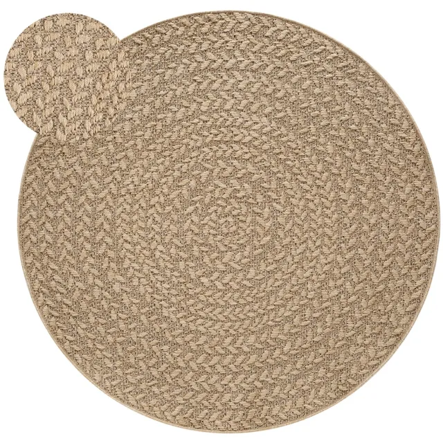 TT Home Buitenkleed - Geometrisch - Crème - 80 x 150 cm natur