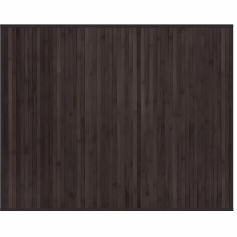 vidaXL Vloerkleed rechthoekig 80x100 cm bamboe donkerbruin bruin, foto 3