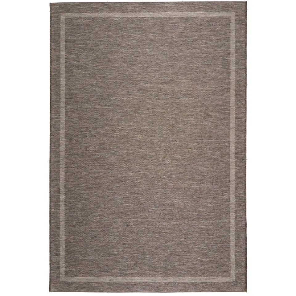 NOUS Living binnen- en buitenvloerkleed donkergrijs/zand (230x160 cm)