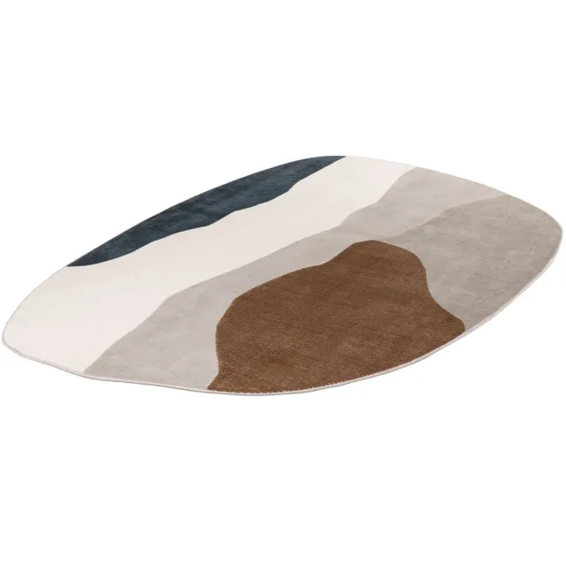 Batucci Vloerkleed - Organische Vormen - Modern Design - 160x230 cm - 3D-effect - Comfortabel en Onderhoudsvriendelijk Meer kleurig