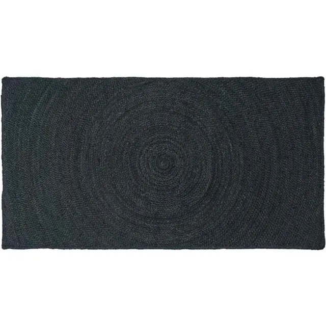 vidaXL Vloerkleden - Donkergrijs - 80 - x - 150 - cm - Jute