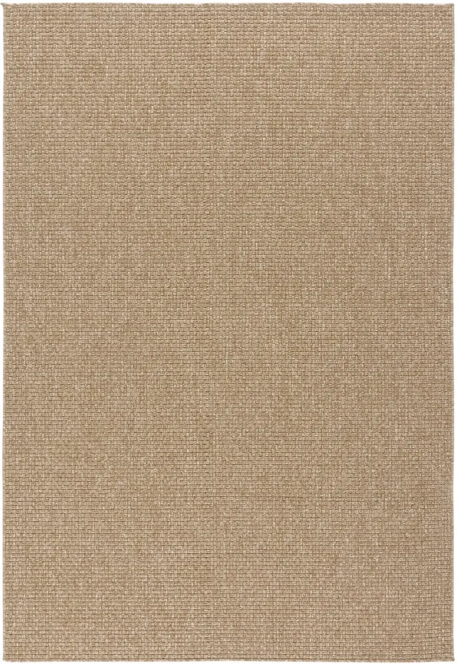 TESSO LIVING Vloerkleed voor binnen en buiten Antislip - Uni Jute Bruin - 80 cm x 150 cm - Balkon Terras Keuken UV- en Weersbestendig Modern Tuintapijt