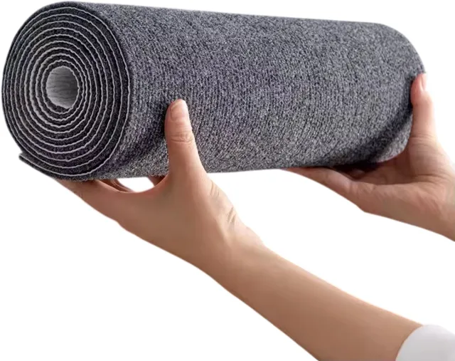 rimmo DIY Wasbaar Nano-Absorptie Vloerkleed – Zacht, Antislip Tapijt voor Woonkamer, Slaapkamer of Badkamer, Dikke Tapijtdecoratie, Herbruikbaar en Waterbestendig - Donkergrijs - Maat 40cm x 60cm