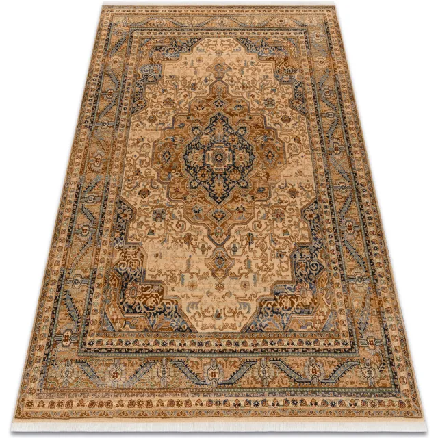 RUGSX Kleden Rugsx Wollen tapijt KESHAN Ornament, frame oosters 8995/ 200x290 cm Beige