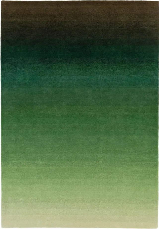 easy living Ombre-Runner-Green Vloerkleed - Rechthoek - Laagpolig Tapijt - Modern - Grijs, Groen