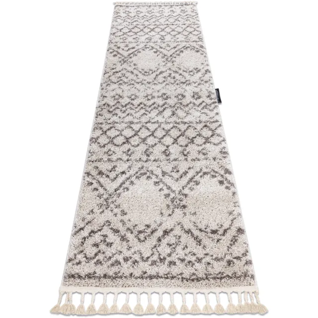 RUGSX Kleden Rugsx Tapijt, Vloerbekleding BERBER RABAT crème - voor 70x250 cm Beige
