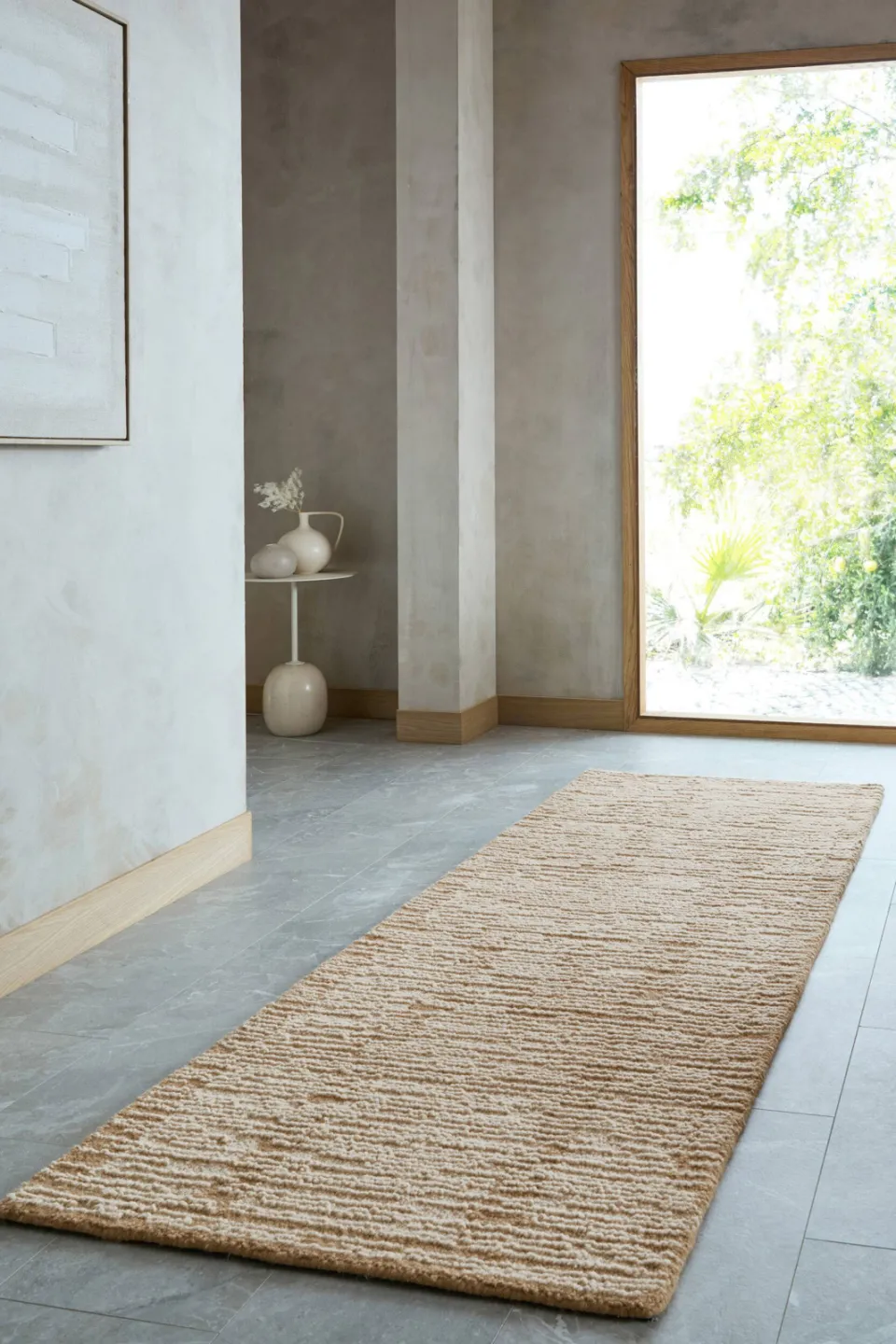 Flair Rugs Harris Modula wollen loper naturel, foto 2