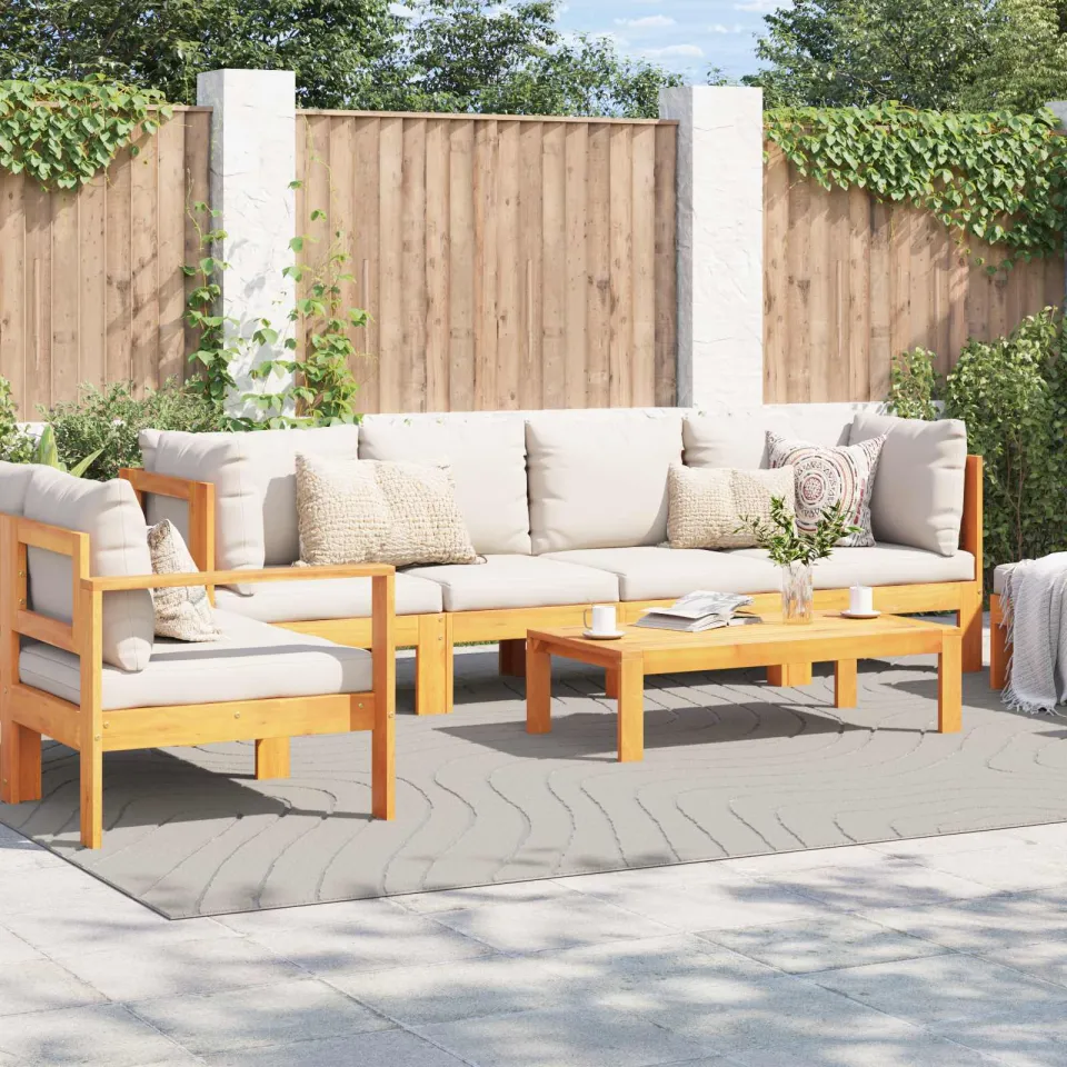 vidaXL Binnen- en buitentapijt PALMERAS Crème 200 x 280 cm Polyester, foto 3