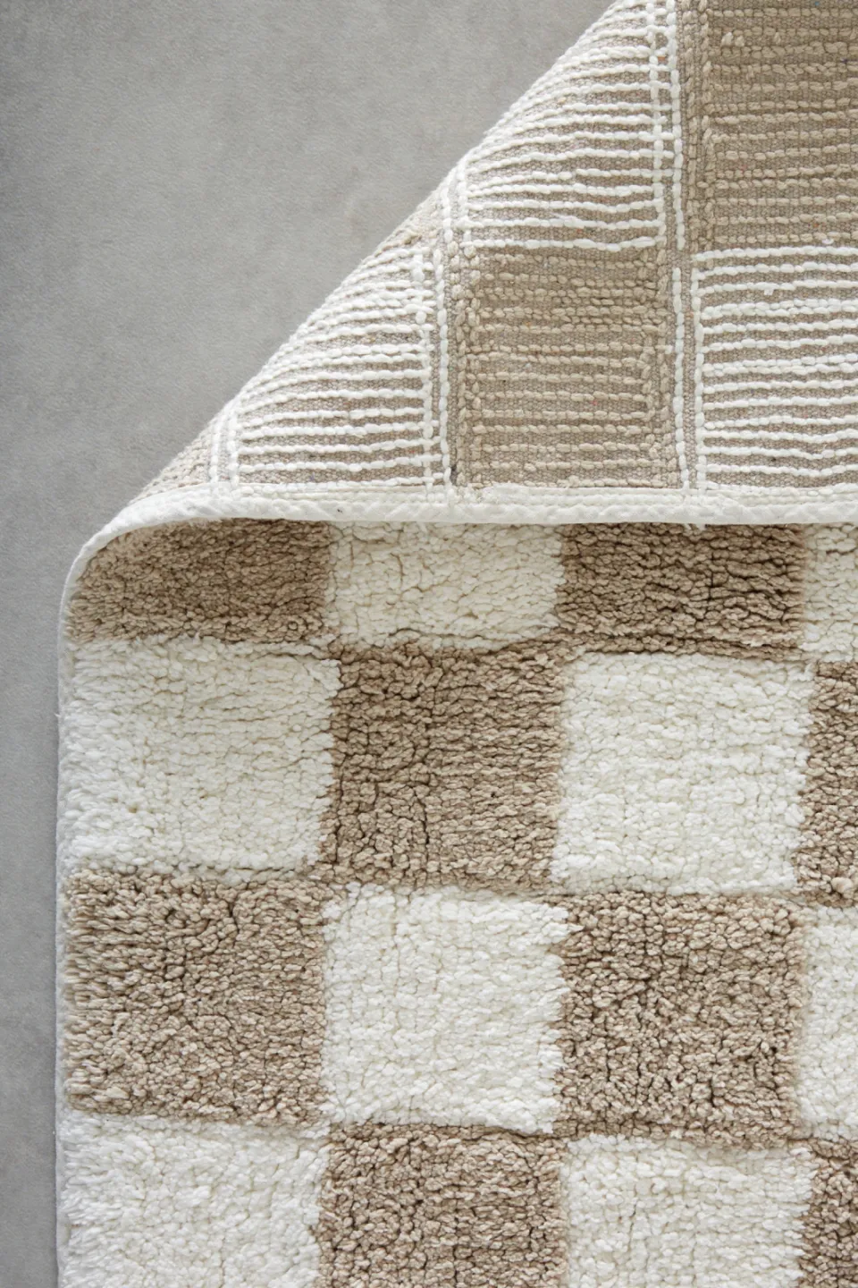 NOUS Kids kindervloerkleed Checker board beige, foto 5