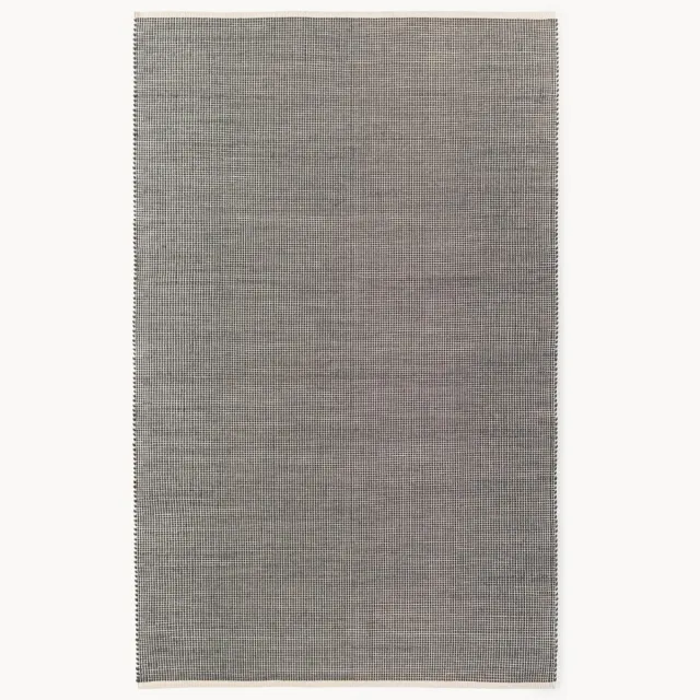 Westwing Collection Handgeweven wollen vloerkleed Amaro Grijs