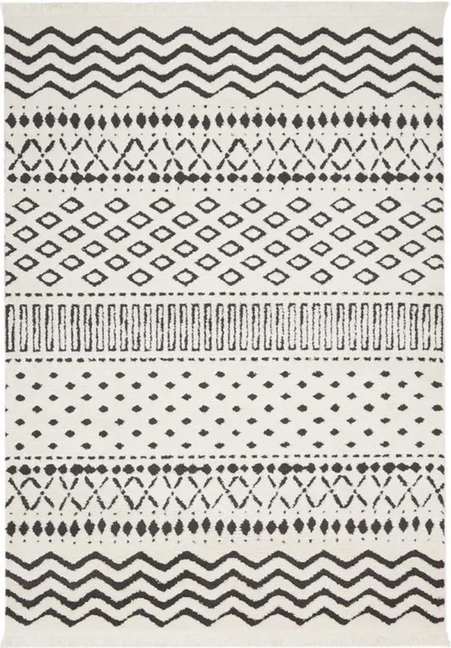 Nourison Vloerkleed - Nourison DS501 - 120x180cm - Laagpolig Wit