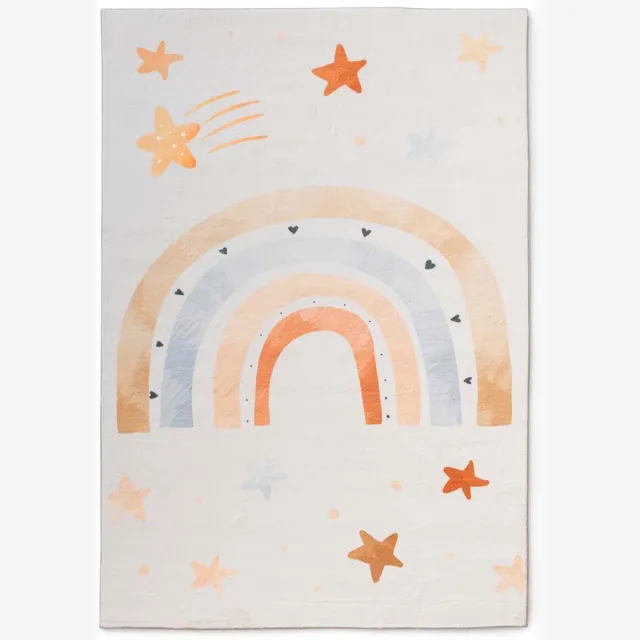 Amiah Kindervloerkleed regenboog - Fluffito Rainbow multi