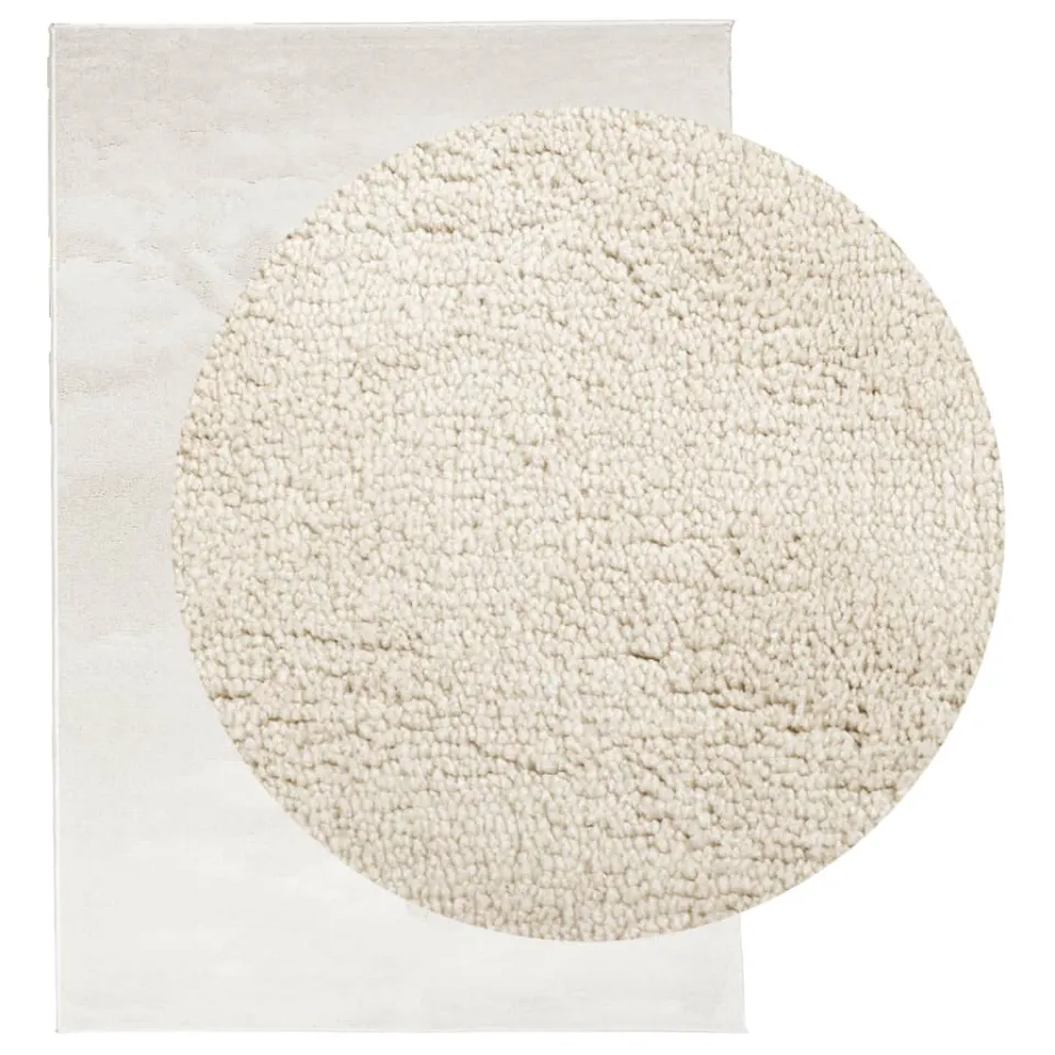 vidaXL Vloerkleed OVIEDO laagpolig 160x230 cm beige, foto 2