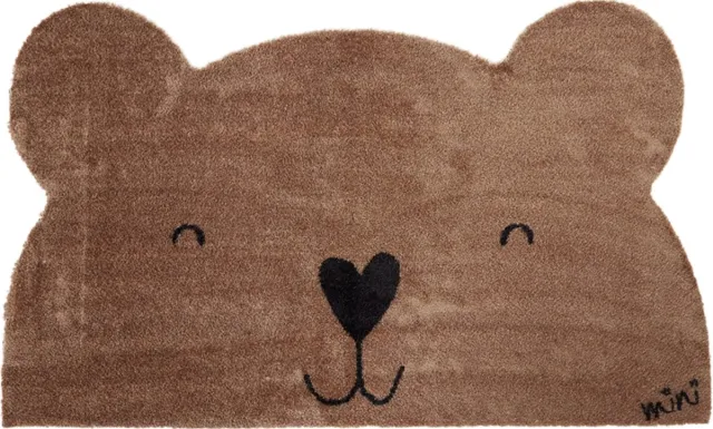 Mad About Mats Filip - beer - kindertapijt - droogloop/touch - wasbaar - 67x110 Bruin