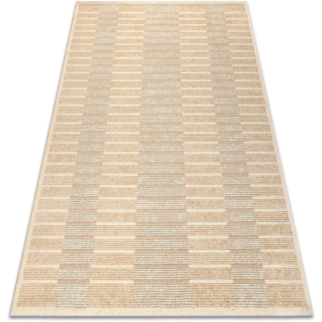 RUGSX Kleden Rugsx FLUX 461.124.SA110 wollen tapijt OSTA - Geometrisc 240x340 cm Beige