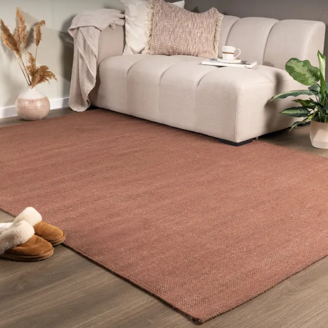 NATURL. Wollen vloerkleed - Reno Bruin - 200x290cm