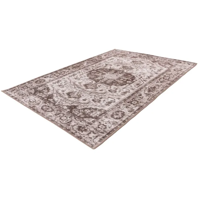 Lalee Vloerkleed - Tapijt - Antislip - Wasbaar - Taupe - Digitaal geprint - Modern en Klassiek Design