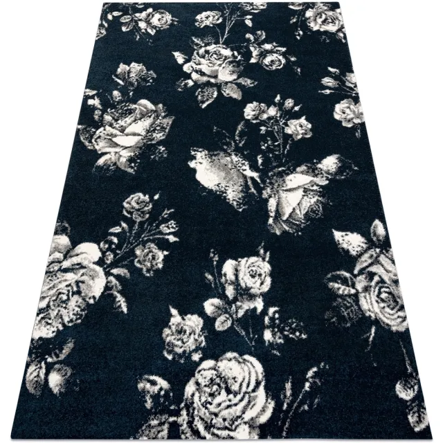 RUGSX Kleden Rugsx Tapijt GNAB 60642734 Bloemen , rozekleuringe blauw 140x200 cm