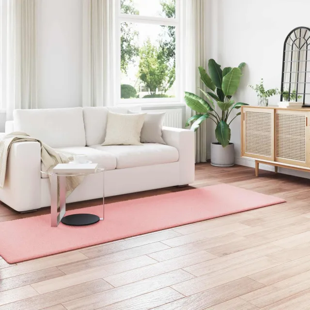 vidaXL Antislip vloerkleed van imitatie konijnenbont OLITE Roze, foto 2