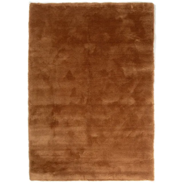 DÉJA Living Vloerkleed 80x150cm - Laagpolig Lichtbruin Stof - Civar