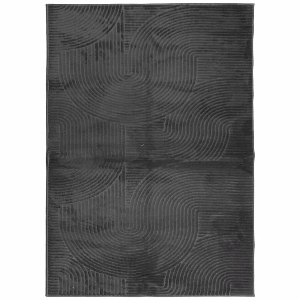 vidaXL Vloerkleed IZA laagpolig Scandinavisch 240x340 cm antraciet, foto 3