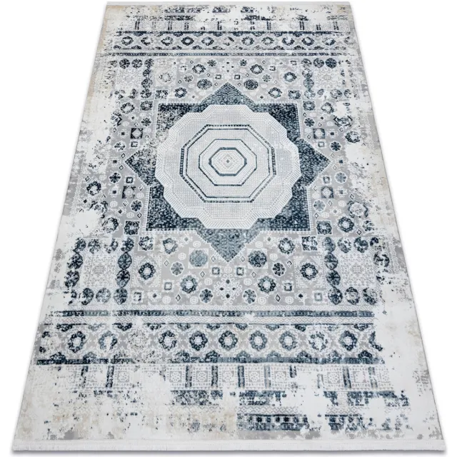 RUGSX Kleden Rugsx Modern tapijt DUKE 51542 crème / blauw 200x290 cm Beige