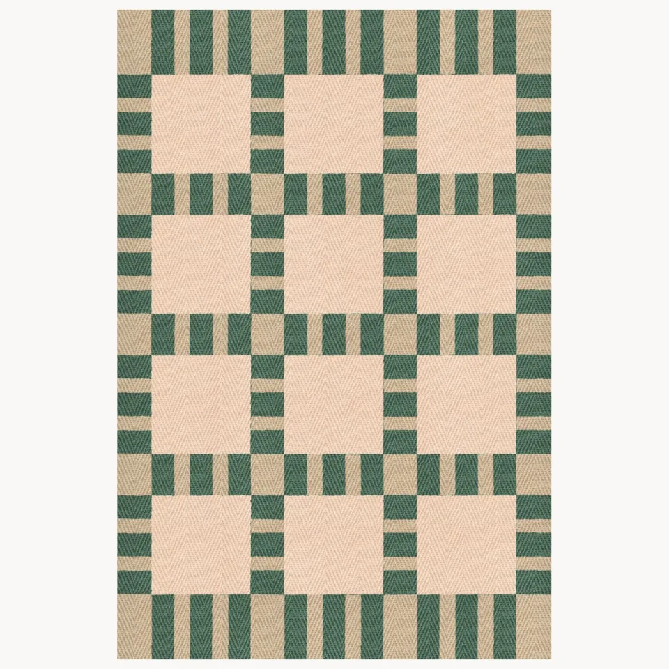Layered Evelina Kroon Jute Korean Chives - 180 X 270 cm Beige; Groen