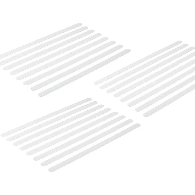 Excitat Antislipstrips - Antislipstickers - Veiligheidsstickers voor douchetrappen - Antislipstickers voor badkuipen - voor douche, badkuip, traptreden, vloeren - 2 x 38 cm - 24 vellen Wit
