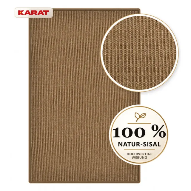 Floordirekt Goa Sisal Vloerkleed op Maat - 100% Sisal - Antislip Latexrug - Taupe