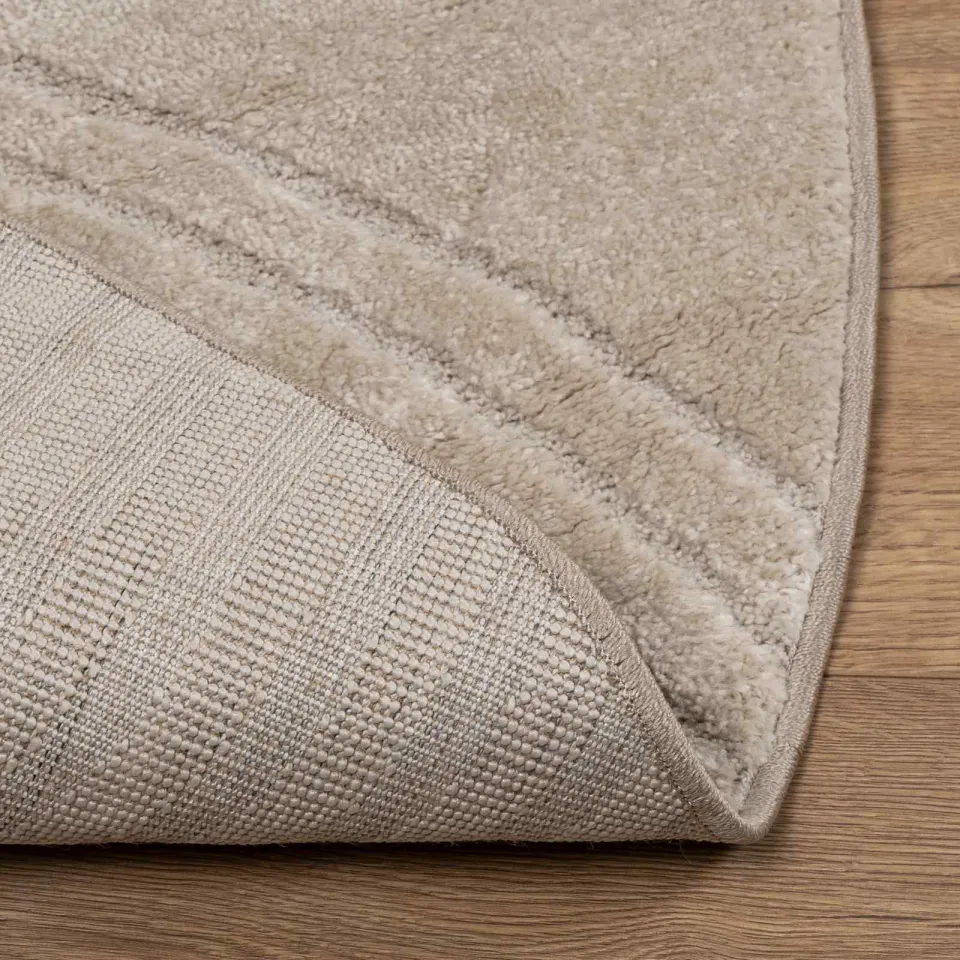 vidaXL Binnen kleed GALATI Beige Ø 160 CM Polyester, foto 4