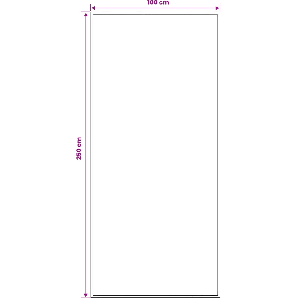 vidaXL Tapijtloper FLORNES Geweven Zwart Kwaststrepen 100 x 250 cm PP