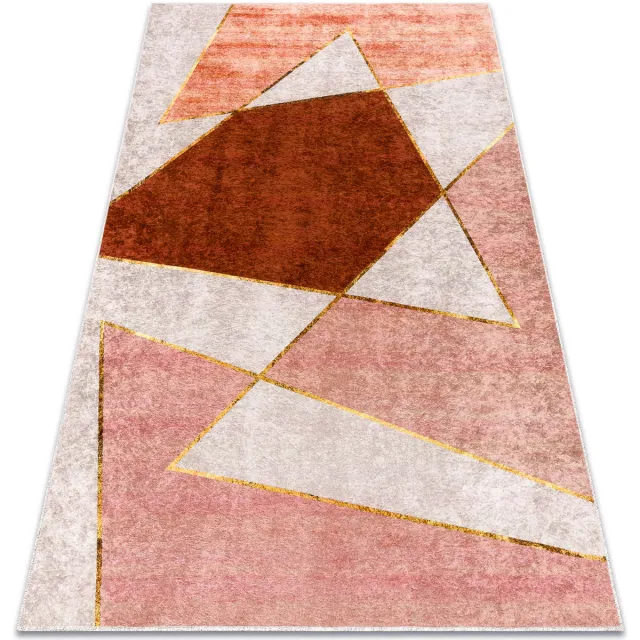 RUGSX Kleden Rugsx MIRO 52097.802 tapijt wasbaar geometrisch antislip 120x170 cm Roze
