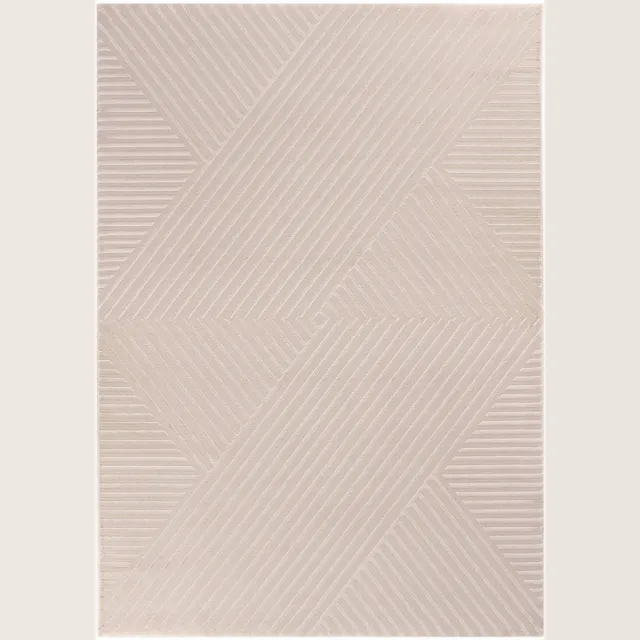 Ayyildiz Vloerkleed Sahara 3D Japandi Stijl 80 x 250 cm Beige