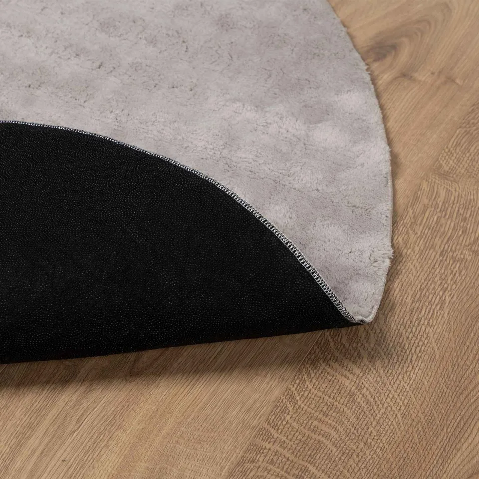vidaXL Vloerkleden Rond SIROLO Zand Ø 120 CM Polyester, foto 4
