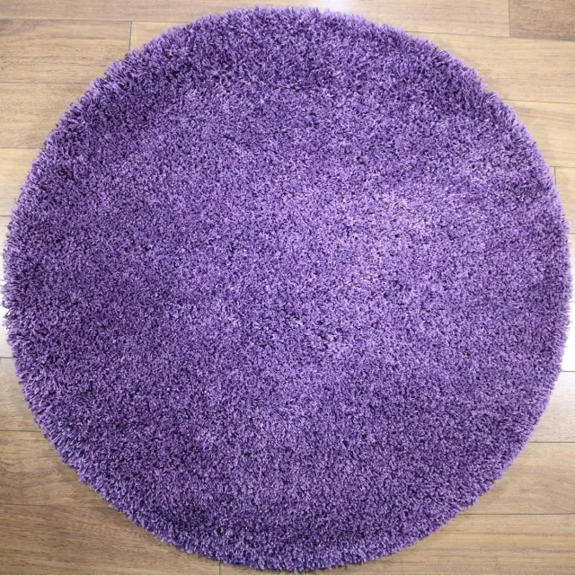 Merinos Vloerkleed Shaggy Plus 901-217 LILAC 200 cm Rond paars