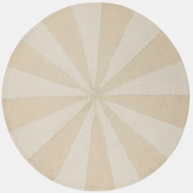 Loberon Vloerkleed voor binnen en buiten Wobbilo beige/crème