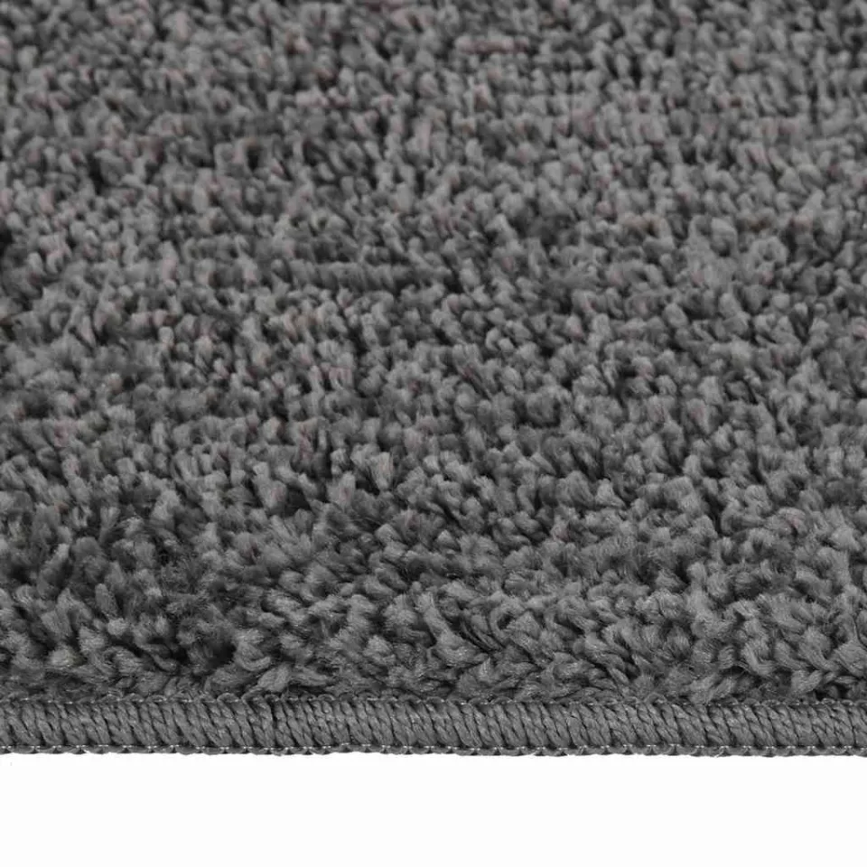 vidaXL Vloerkleed shaggy anti-slip 120x170 cm donkergrijs grijs, foto 2