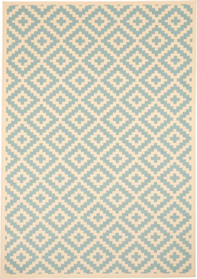 Pergamon Vloerkleed Designer Tapijt Passion Ruiten Modern Blauw