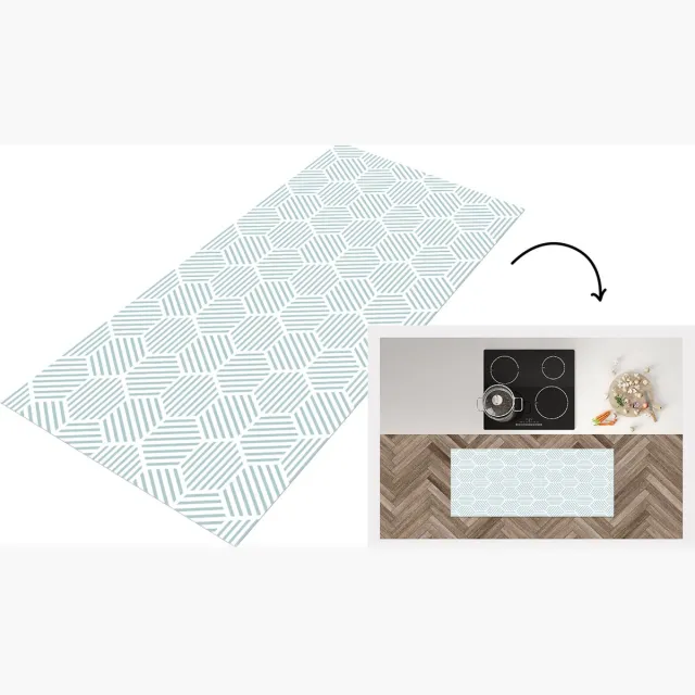 KitchenYeah Keukenloper - Loper keuken - Abstract - Patronen - Design - Keukenloper vinyl Multicolor