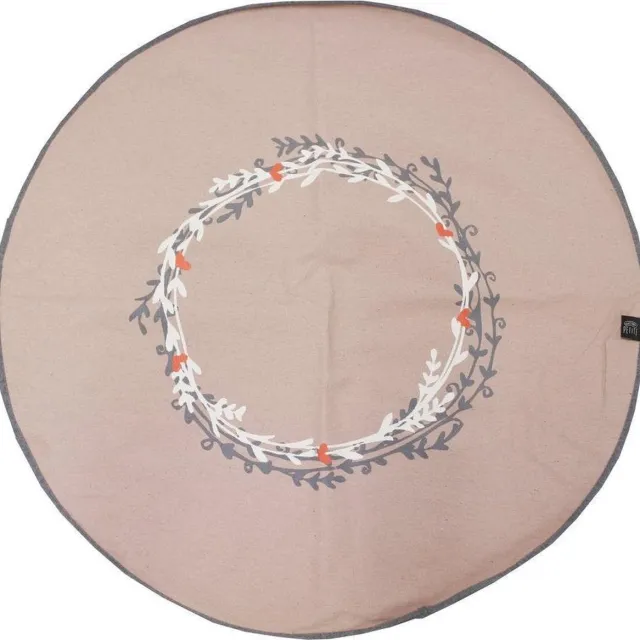 Factory Petite Vloerkleed - kindervloerkleed - kinderkamer - babykamer - speelkamer - Boho - Ø 70 cm - te combineren met vlaggenlijn roze - grijs - wit
