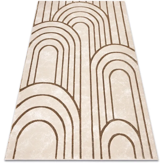 RUGSX Kleden Rugsx Tapijt ALLURE 5756 Geometrisch - Structureel, stij 80x150 cm Beige