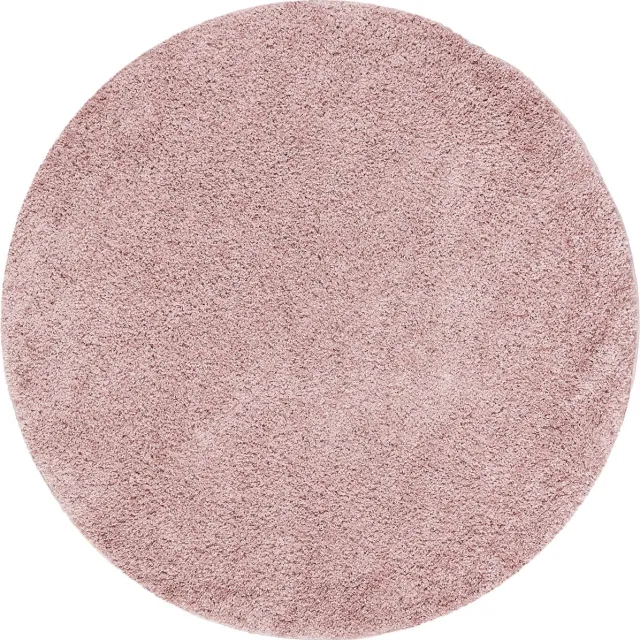 Pergamon Vloerkleed Langpolig Aloha Rond Roze