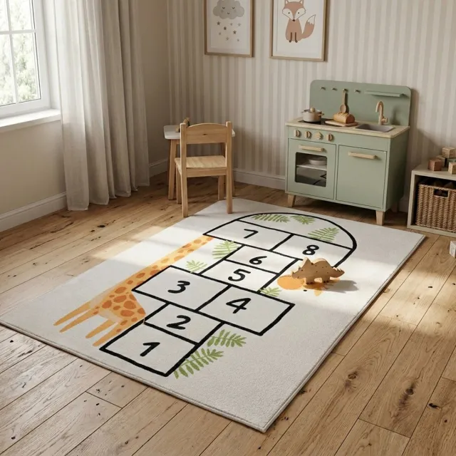 Little Olly Speelkleed - Ruby Giraffe Creme | Zacht & wasbaar - 120x170cm Crème