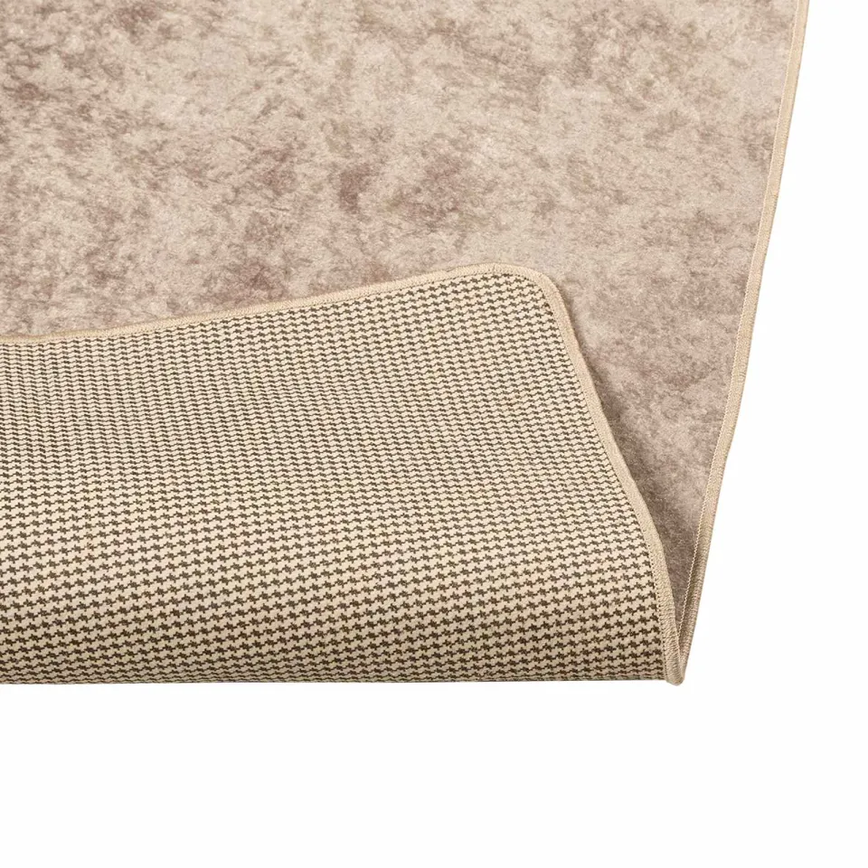 vidaXL Vloerkleedloper MARSA Beige 120 x 170 cm Polyester en PVC, foto 4